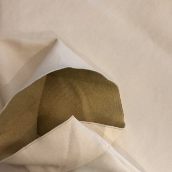 Ann Taylor , Vegan leather,White Top , Sz L - Picture 10 of 11